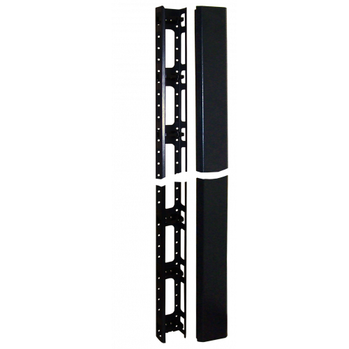 Vertical cable manager for Business cabinets, metal, 2 pcs., black
